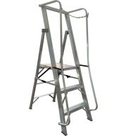Model No. 8200 Aluminium Three Sixty Degree Platform Ladder for Home and Commercial Access Use, Professional Elevated Working Ladder for Maintenance, Repair and Installation Tasks 
